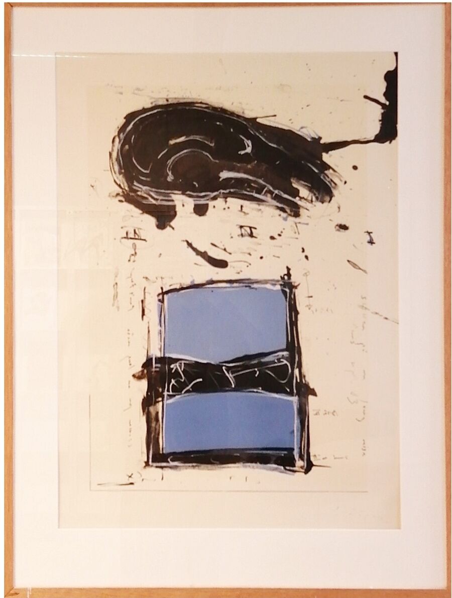 Grafisk blad Kjell Nupen Kristiansand folkebibliotek