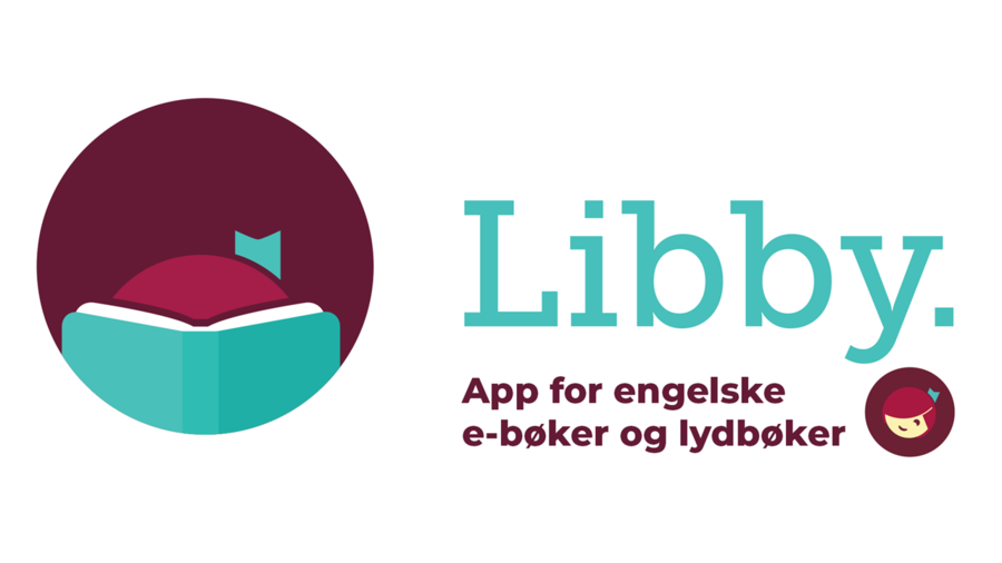 Med appen Libby kan du lese og lytt til bøker på engelsk. (Ill.: OverDrive®) Plakat