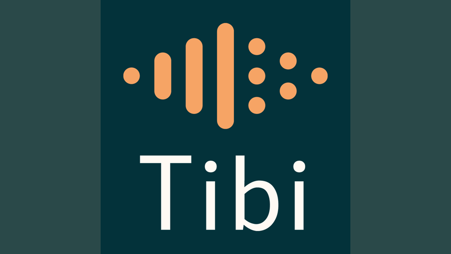 Tibi lager og låner ut bøker, lydbøker og e-bøker for personer med nedsatt leseevne. (Ill.: Tibi.no) logo til Tibi som lager bøker for personer med nedsatt leseevne